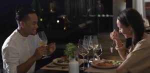 Arvi restaurant at Amber Kampot luxury resort